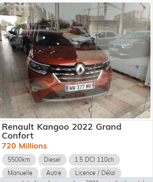 أسعار ومواصفات رونو كونغو 2022 في الجزائر
