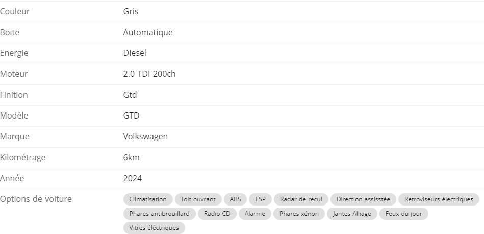 أسعار فولكس فاغن غولف 8 GTD موديل 2024 بالجزائر
