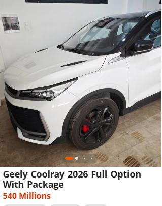 أسعار سيارت جيلي الأكثر مبيعا بالجزائر